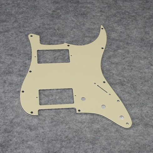 FLEOR 4Ply White Pearl HH Pickguard 11 Holes ST Guitar Pick Guard Backplate Screws Set in Kuwait