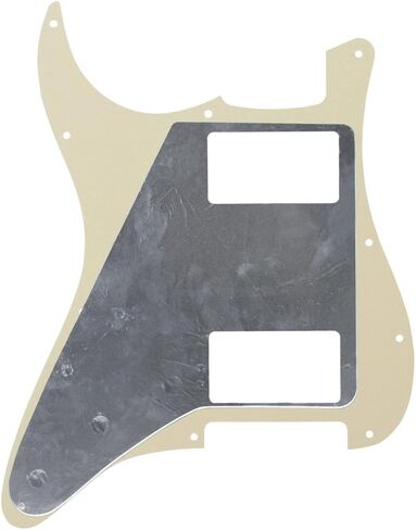 FLEOR 4Ply White Pearl HH Pickguard 11 Holes ST Guitar Pick Guard Backplate Screws Set in Kuwait