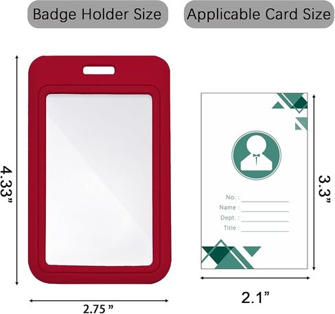 4 Pack Football ID Badge Holder Vertical Plastic Card Case for Office School, Card Protector Waterproof for Philadelphia Men Women ID Credit Cards in Saudi Arabia