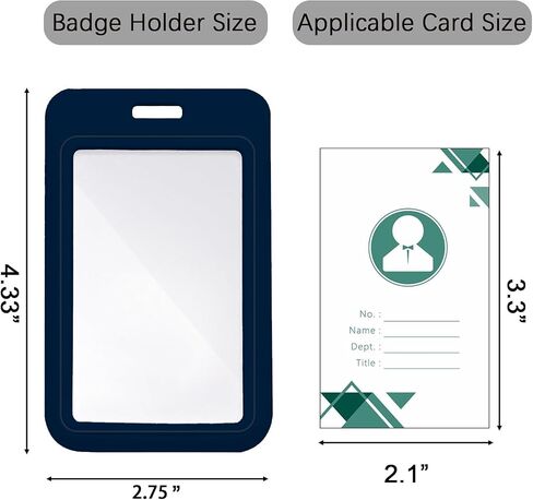 4 Pack Football ID Badge Holder Vertical Plastic Card Case for Office School, Card Protector Waterproof for Philadelphia Men Women ID Credit Cards in Saudi Arabia