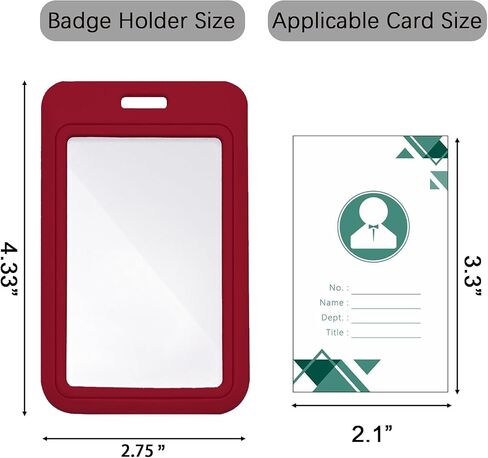 4 Pack Football ID Badge Holder Vertical Plastic Card Case for Office School, Card Protector Waterproof for Philadelphia Men Women ID Credit Cards in Saudi Arabia