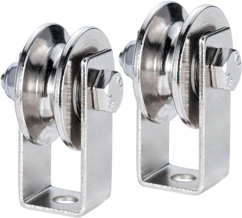 40mm Cable Pulley Wheel, Bearing Inside, Rope Pulley for Pulley System, Gym Equipment, Clothesline and DIY Projects 2Pack in Kuwait