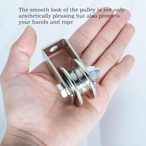 عجلة بكرة كابل 40 مم، تحمل من الداخل، بكرة حبل لنظام البكرة، معدات الصالة الرياضية، حبل الغسيل والمشروعات اليدوية، عبوة من قطعتين in Kuwait