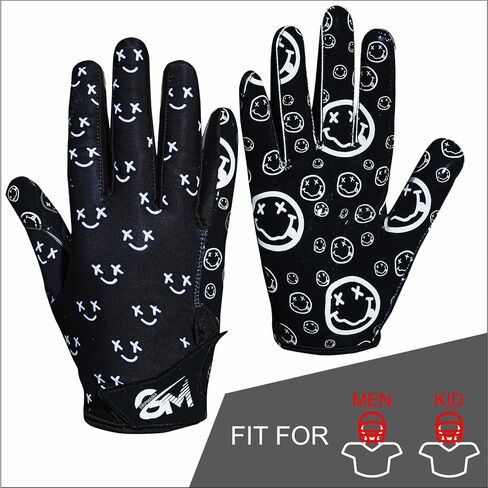 Emoticons V1 Mens Football Gloves, Youth and Adults Sticky Receiver Gloves in Saudi Arabia