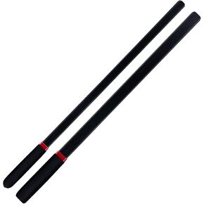 2-Piece Set 18" Riding Crop, Black, with Non-Slip Handles