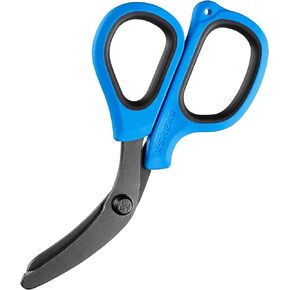 Mini 6" Trauma and Nurse's Shear. Razor sharp and compact scissors, perfect for EMTs, doctors, ICU, wound care and bandages (Orange)