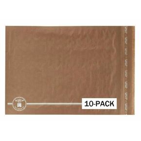 Scotch Curbside Recyclable Padded Mailers, 10-Pack, 10.5 x 14.75 in, Similar Impact Protection to Traditional Bubble mailers