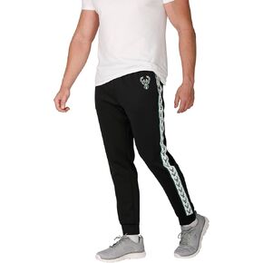 FOCO Men's NBA Team Color Stripe Logo Track Suit Pants
