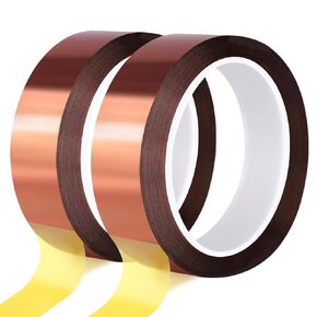 4 Rolls 20mm×25m (82Ft) Sublimation Tape Heat Tape Transfer Tape High Temperature Heat Resistant Tape, Heat Tape for Sublimation Heat Press Electronic Soldering Masking, No Residue