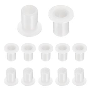 uxcell 60pcs Flanged Sleeve Bearings Plastic Bushings ID 2mm x OD 4.4mm x Length 4.1mm Nylon Bushings, White