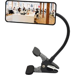 Ampper Clip On Security Mirror, Convex Cubicle Mirror for Personal Safety and Security Desk Rear View Monitors or Anywhere (6.69" x 2.95", Rectangle) in Saudi Arabia