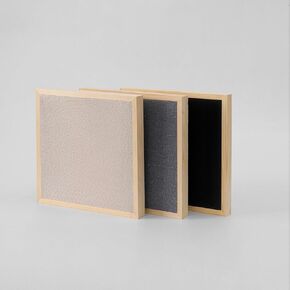 4 Pieces 11.8 * 11.8 * 1.18 Inch Acoustic Panels with Solid Wood Frame and Fabric Finish, Reducing Room Reverberation, Ideal for Recording Studio and Music Studio Decoration. (gray)