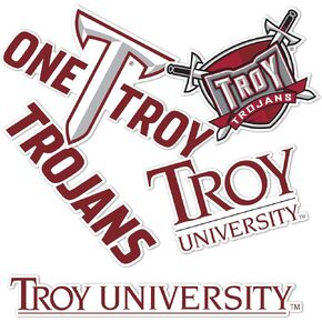 Desert Cactus Troy University Sticker Trojans Full Sheet Sticker Vinyl Decals Laptop Water Bottle Car Scrapbook 13.43x10.98 Sheet T2 (Type 2)