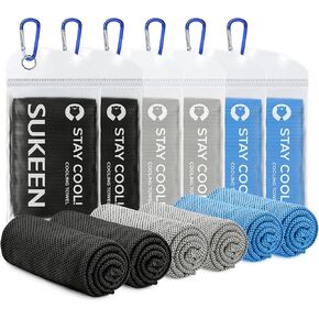 Sukeen Cooling Towel,Instant Evaporative Cooling for Sports,Yoga,Golf,Gym,Neck,Workout and More(40"x 12")