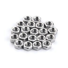 20 PCS M6-1mm Hex Nut, 304 Stainless Steel Hexagon Nuts