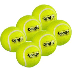 Heavy Tennis Cricket Ball 120-130g - Pack of 6 | Hard Tennis Balls for Softball Cricket Games