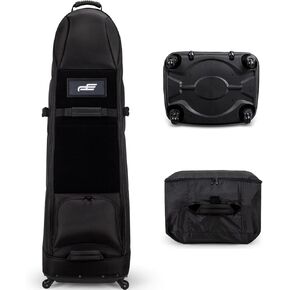 Golf Travel Bags for Airlines with Universal Wheels, Easy to Maneuver, Detachable Shoe Bag, Excellent Zipper for Club Protection, Comes with Storage Bag for Airlines