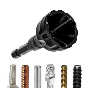 Deburring External Chamfer Tool - 1/8 Inch-3/4 Inch(3mm-20mm) External Burr Removal Tools with Quick Release Hex Shank for Metal Stainless Steel Hardened Steel Copper Brass Aluminum