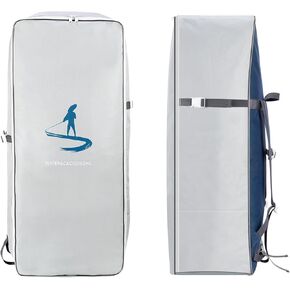 Inflatable Paddleboard Travel Backpack Bag, 105L Paddle Board Backpack Waterproof Large Capacity Portable Oxford Cloth iSUP Surfboard Bag