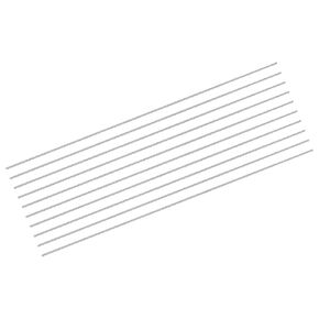 uxcell 10Pcs 304 Stainless Steel Rods, 1.2mm x 356mm Metal Solid Shaft Round Rod Lathe Bar Stock for Model Plane Cars Ship DIY Craft Metal Working