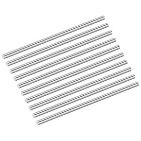 uxcell 10Pcs 304 Stainless Steel Rods, 3mm x 77mm Metal Solid Shaft Round Rod Lathe Bar Stock for Model Plane Cars Ship DIY Craft Metal Working