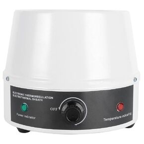 Electric Magnetic Stirring Heating Mantle, 380℃ Lab Thermostatic Heater Temperature Control, Thermocouple Magnetic Stirring Mixer, Lab Heating Mantle for (500mL US Plug 110V)