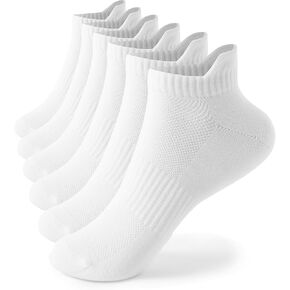 Ankle Socks for Women, Running Athletic Socks with Heel Tab Low Cut Sports No Show Socks