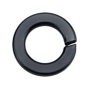 3/8 inch Black Stainless Steel Lock Washers (50 pcs), 304 Stainless Steel 18/8, Black Coated Finish, Fayeploo