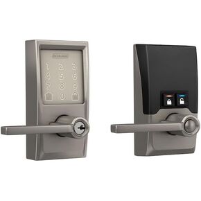Schlage Residential FE789WBCCEN619LAT Century Encode Smart WiFi Touch Screen Latitude Lock مع C Keyway؛ 16211 مزلاج؛ و10063 لمسة نهائية من النيكل الساتان