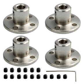 4Pcs Flange Shaft Coupling Set,Flange Coupling Connector for Motor Shafts and DIY Parts(8mm)