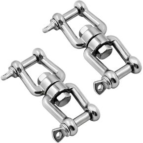 Boat Anchor Swivel Shackle 1/4 inch 5/16 inch 3/8 inch 1/2 inch (4 Size) Jaw - Jaw Anchor China Swivel Connector 316 Stainless Steel Marine Grade Double Shackle