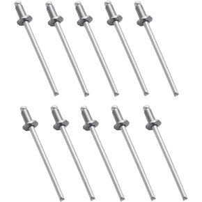 10 Pcs Silver Stainless Steel Rosette Rivets VIN Door Tags Replacement Part Fits For Chrysler GM Ford AMC Cars