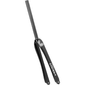 HUIOP Bicycle Fork, 25.4mm Ultralight Full Carbon Fiber Road Bicycle Fork 700C Cycling Fixed Gear Bike Fork Fixie Bike Front Fork 25.4mm