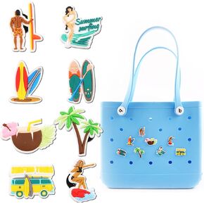 Charm Accessory for Bogg Bag and Simply Southern Tote, Insert Accessories for Rubber Beach Bags with Holes