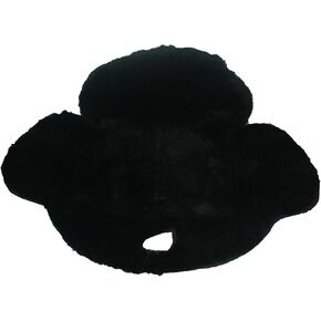 VAST Merino Fleece Western saddle Seat Saver Sheepskin Cushioon(black)