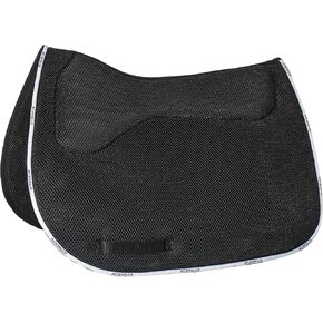 Acavallo 3D Spacer Memory Foam Squares Jump Saddle Pad, One Size, Black, Horse Equipment Accessories