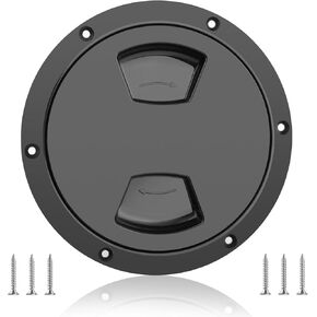 5 inch / 6 inch / 8 inch Boat Round Deck Plate Non Slip Inspection Hatch, Marine Access Port Hatch Cover with Screws, Detachable Water Tight Lid Cover for Marine Boat Yacht
