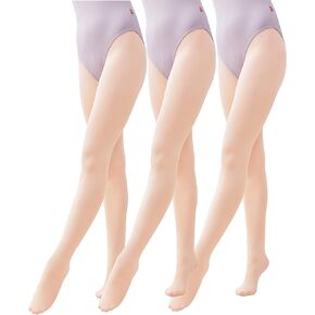 Daydance Professional Footed Ballet Tights for Toddler, Kids, Girls, Women 1/3 Pairs 60 Denior