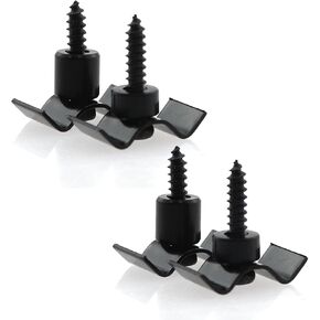 2 Sets 11mm Black String Guide Crimper Musical Instrument Accessories Metal Alloy Roller Guitar String Tree for Strat Tele Electric Guitar