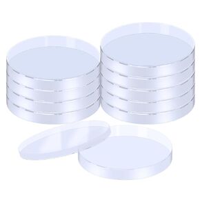 Deep Petri Dishes with Lids, 90 mm Diameter, Polystyrene, 25mm Depth, Optically Clear, Disposable Culture Plates – Gamma-Sterilized – Pack of 10 PCS
