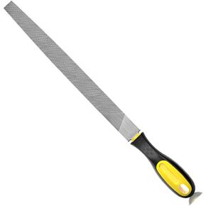 8in Flat Mill File, Smooth Blade with Ergonomic Handle, Metal File Sharpening Tool for Drills, Lawn Mower Blade, Garden Shears and so on (1 Pack)