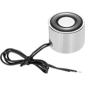 uxcell DC24V 15KG Lift Holding Electromagnet Sucking Disc Electric Lifting Magnet