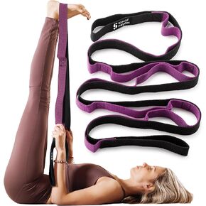 SPECIAL SUPPLIES Exercise Yoga Strap for Stretching, Fitness, and Physical Therapy, Home Gym and Personal Training Equipment