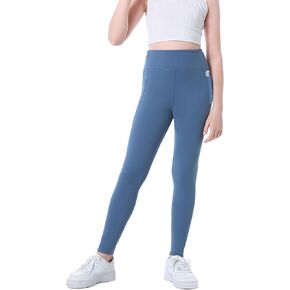 سراويل اليوغا للفتيات ذات الخصر العالي للأطفال، سراويل اليوغا للجري الرياضية مع جيوب للتمرين في صالة الألعاب الرياضية والرقص in Kuwait