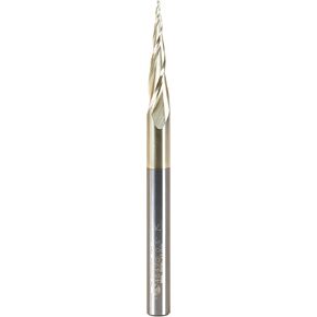 Amana Tool - 46470 CNC 2D & 3D Carving 6.2 Deg Tapered Angle Ball Tip x 0.8mm Dia x 0.40