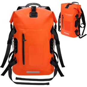 Desoto Waterproof Backpack, Roll Top Kayak Dry Bag, Marine Dry Bags, Outdoor Dry Sack, for Hiking, Floating, Fishing, Boating32L (Black)