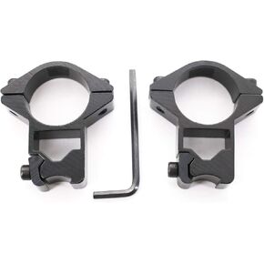 DEVMO Dovetail Track Clip Sight Clip QQ Clip,1" Diameter 10mm 3/8" High Profile See-Thru Dovetail Scope Ring Mount (Set of 2)