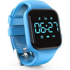 LED Kids Multifunction Steps Counting Watch, Digital Watch, Non-Bluetooth Pedometer Watch, Stopwatch, Alarm Clock, Calories for Women Children Girls Boys