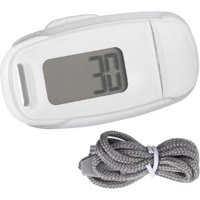 Blingbin 3D Pedometer for Walking, Simple Digital Step Counter with Removable Clip and Lanyard, USB Rechargeable Accurate Pedometers for Steps Track with Backlight for Men Women Kids Running Hiking
