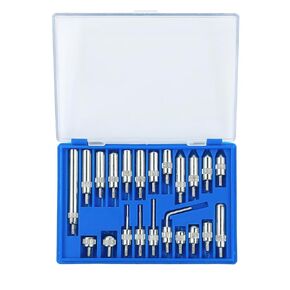 Dial Indicator Extension Set - Imperial Dial Indicators Tips 22 Pieces, for Precision Measurement -Dial Gauge Indicator with Extension, Tips, and Tools, Essential Tools for Dial Indicators